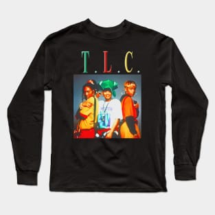 TLC // Retro Style Design Long Sleeve T-Shirt